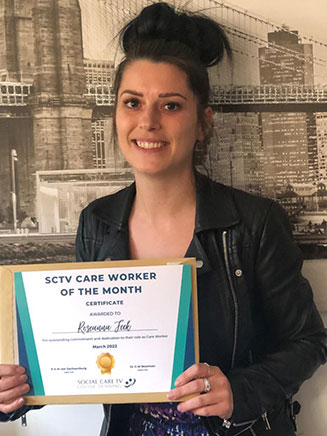 Care Worker of the Month winner, Roseanna